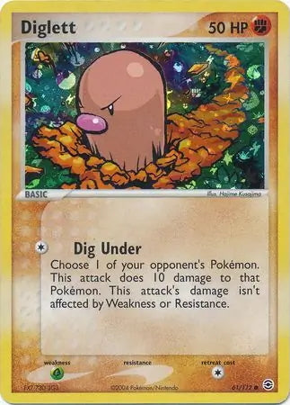 FireRed & LeafGreen Diglett #61/112 reverse holo